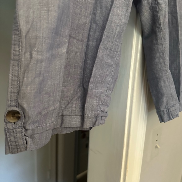 G.H. Bass & Co. Women’s Blue Flat Front Shorts - Picture 2 of 5